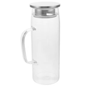Glass Water Bottle Filter Glass Water Jug Kitchen Hotel Restaurant Home - Picture 1 of 12