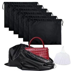 6 Pack Dust Bags for Handbags Silk Dust Cover Bag for Handbags Purses Shoes B... - Picture 1 of 7