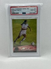 2021 Parkside NWSL Premier Edition Sophia Smith Foil Rookie Card PSA 10 Pop 8