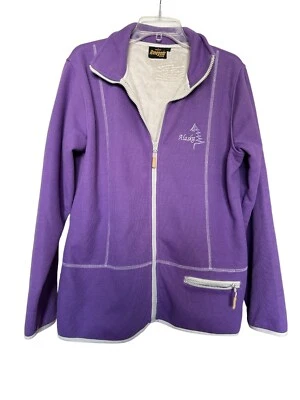 Chaqueta Renegade Club Mujer Alaska Bordada Púrpura L Polar Cremallera Completa Bolsillo Foto 1 de 4