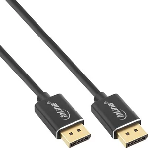 DisplayPort 1.4 Kabel Slim 4,8mm 8K4K schwarz vergoldete Kontakte 0,5m Schwarz - Afbeelding 1 van 1