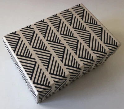 DECORATIVE COLORFUL GIFT/STORAGE BOX, Recycled paper - SM Butcher Paper/Black - Image 1 of 4