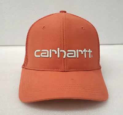 Carhartt Force Men's Trucker Mesh Hat Cap Adjustable Snapback Orange - Image 1 of 4