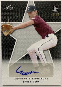 2020 LEAF PG NATIONAL SHOWCASE CASEY COOK BLACK AUTO 15/50