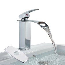 Bathroom Single Handle Vessel Sink Faucet Deck Mount One Hole Basin Mixer Tap