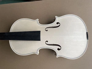 4/4 Professional Violin European Flame Maple Spruce Handmade Violin Unfinished - Picture 1 of 7