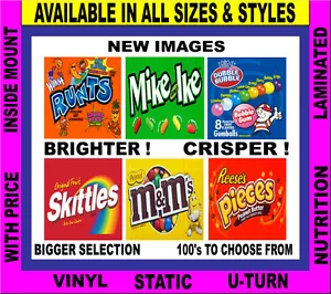 6 Vinyl Peel and Stick 3.25 x 3.25 Bulk Vending Labels - Picture 1 of 1