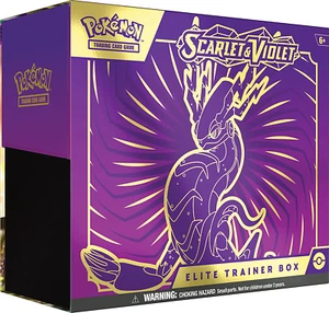 Pokémon TCG Scarlet & Violet Elite Trainer Box Miraidon Purple 9 Boosters Card - Picture 1 of 10