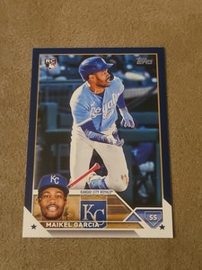2023 Topps Update Maikel Garcia RC Royal Blue #US144 Kansas City Royals 