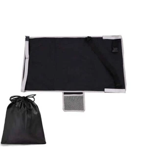 NNEDSZ Black Portable Baby Changing Mat with Safety Straps - Picture 1 of 4