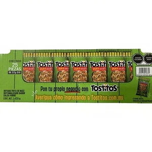 🪅Sabritas Tostitos Salsa Verde 25 patatas fritas mexicanas (25 unidades - bolsas de 56 g) - Imagen 1 de 8
