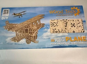 Wood Trick Mechanical 3D Puzzle Plane New In Box Sealed - A New World Of Art - Picture 1 of 8