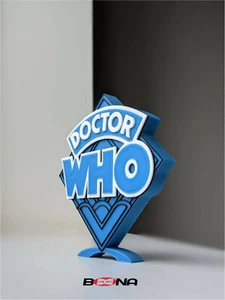 DOCTOR WHO logo display (1973-1980) Beena Studio - Picture 1 of 6