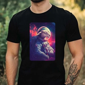 Camiseta Hombre Afilada Motivo Astronauta Algodón Talla XS a 5XL - Imagen 1 de 1