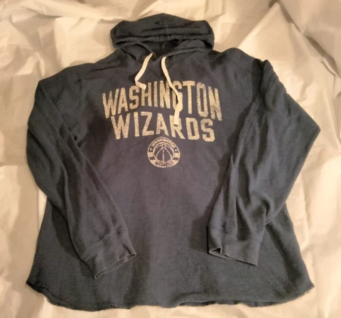 Washington Wizards NBA Basketball Blue Pullover Lightweight Hoodie Sweatshirt Cover
