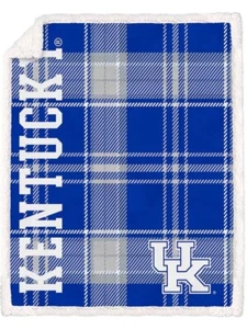 Kentucky Wildcats NCAA 50'' x 60'' Fleece Sherpa Throw Blanket-F48706256 - Picture 1 of 1