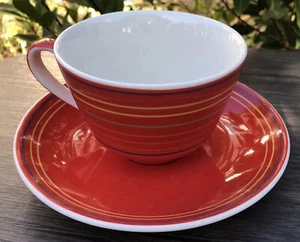 Replacement, Colourfull Hand Painted Whittard Of Chelsea Cup And Saucer 400 Ml - Picture 1 of 4