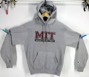 M. I. T. GRAY CHAMPION ECO FLEECE HOODIE SIZE (S) MASSACHUSETTS INSTITUTE TECH. - Picture 1 of 7