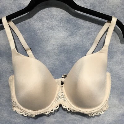 Vera Wang Beige 36D Encaje Recortado Copa Con Aros Foto 1 de 4