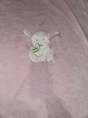 Уютный Baby розовый Baby одеяло сладкое сердце кролик зеленый сердце милый - Изображение 1 из 4