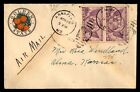 Mayfairstamps US 1933 Annapolis MD Golden State oranges à Alina Kansas courrier aérien