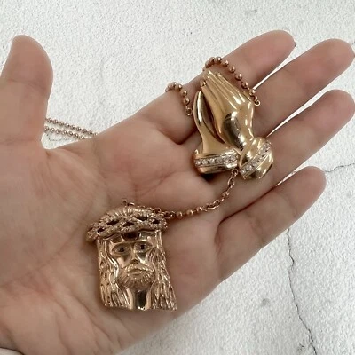 Ожерелье из нержавеющей стали 316 Pave с четками 30 дюймов срок службы без потускнения - Изображение 1 из 4