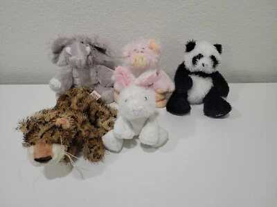 WEBKINZ LOT NO CODES Great condition Free Shipping Panda Elephant Leopard - Image 1 of 4