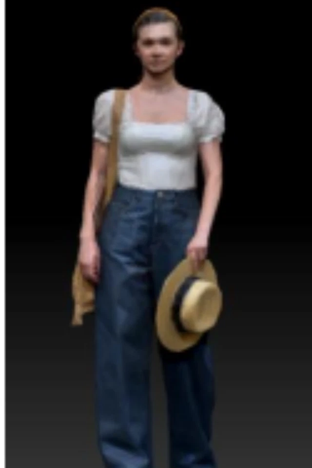 Diorama Scene Prop Resin 1/43 Traveling Girl Miniature Doll Figure Painted Toys - Image 1 of 1