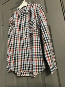 Tronjori Boy's Long Sleeve Button Down Shirt Size 8 New - Picture 1 of 5