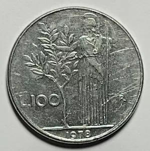 1978-R Italian L100 Lira coin - copper/nickel, - Picture 1 of 2