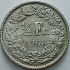 1963  Svizzera Switzerland  1/2  Franc  1963