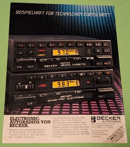 58. Becker Mexico / Grand Prix Autoradio Werbung Reklame 1983 - Picture 1 of 1