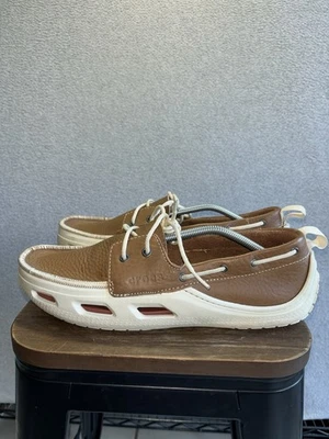 Crocs Cove Sport model 12027-26HColor- Hazelnut/Stucco boat shoes, Sz 12 - Image 1 of 4