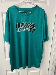 Coastal Carolina Chanticleers Pro Edge Teal Performance Shirt XXL - Picture 1 of 4
