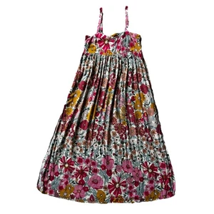 Natural Life Patti Maxikleid mit Seitenschlitz ärmellos Blumen Boho fließend Gr. Small - Bild 1 von 11