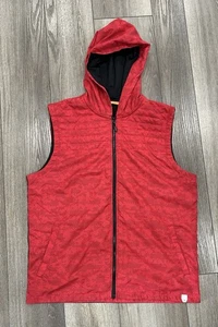CBUK Men's Size Large Sport Vest Full Zip Black Red - Picture 1 of 8
