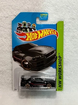  Hot Wheel Nissan Skyline GT-R (R34) 2014 HW Taller - Negro #230/250 - ¡Raro! Foto 1 de 2
