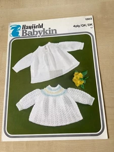 HAYFIELD Babykin 1310 - Babies Angel Tops - Knitting Pattern - Picture 1 of 2