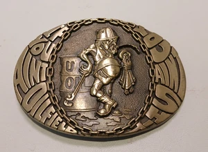 US Oil Field If You Aint Oilfield Belt Buckle Solid Brass Vintage Made in the US - Picture 1 of 3