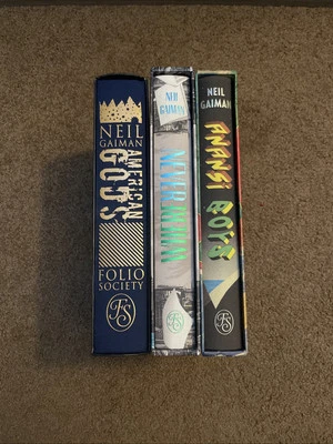Folio Society Neil Gaiman Set (American Gods, Anansi Boys, Neverwhere) - Image 1 of 4