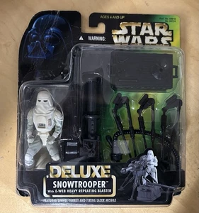 Star Wars Kenner Deluxe Snowtrooper with E-Web Heavy Repeating Blaster 1996 - Picture 1 of 6