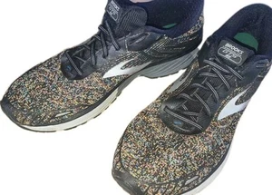 Brooks Adrenaline GTS 18 mens Size 12 D Shoes Black Confetti Running Sneakers - Picture 1 of 8