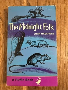 The Midnight Folk by John Masefield 1971 UK Puffin PB Vintage VGC - Picture 1 of 8