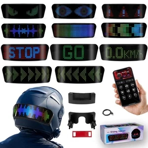 Smart Led Motorcycle Bike Cycling Helmet Display Sceen Light with Turn Signal... - Picture 1 of 7