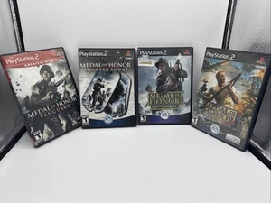 Sony PlayStation 2 PS2 Medal Honor Frontline Rising European Vanguard (Lot Of 4) - Picture 1 of 8
