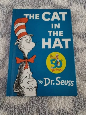 The Cat in the Hat Dr. Seuss Hardcover 50th Birthday Edition Children's Book - Image 1 of 2