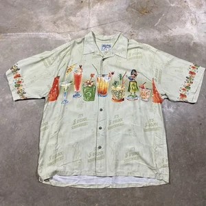 Camisa Hawaiana Big Dogs XL It’s 5 O’Clock Somewhere Tropical Cocktail Hula - Imagen 1 de 6