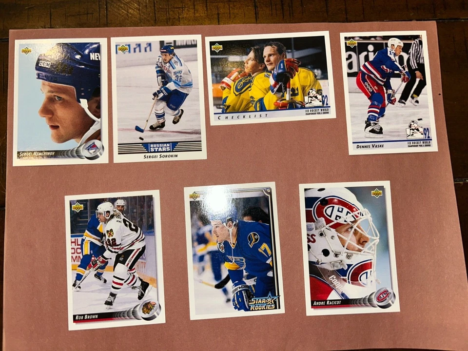 1992-93 UPPER DECK NHL HOCKEY CARDS YOU CHOOSE DISCOUNT FOR MULTIPLES FREE SHIP - Image 1 of 4