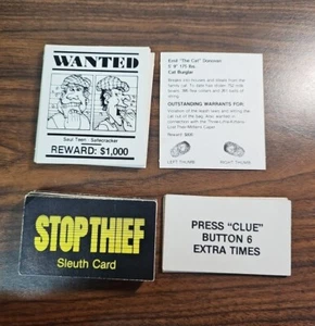 Juego Stop Thief Piezas de Repuesto 10 Cartas Buscadas y 32 Tarjetas Detectives - Imagen 1 de 5