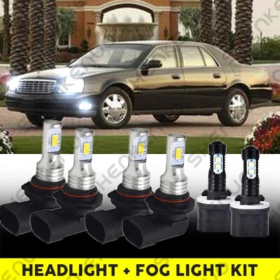 Faro LED + bombillas antiniebla para Cadillac Deville 2000-2005 - 6x 9005 9006 880 Foto 1 de 4